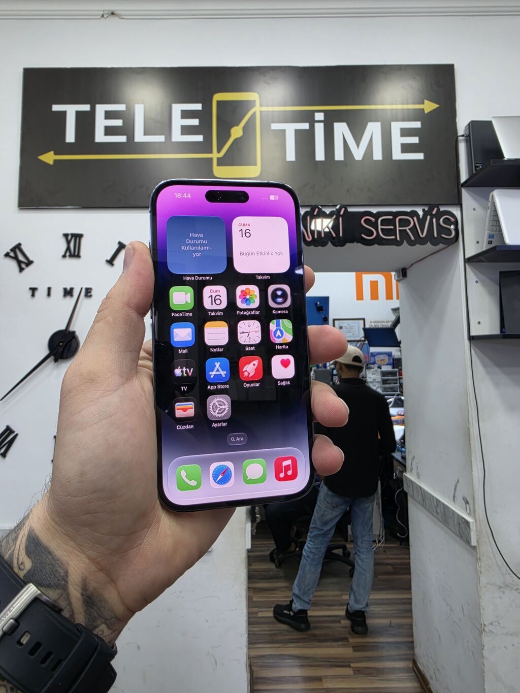 IPhone 14 Pro, 128 GB, Deep Purple, Zəmanət, Simsiz şarj, Face ID — Apple iPhone, Bakı (2)