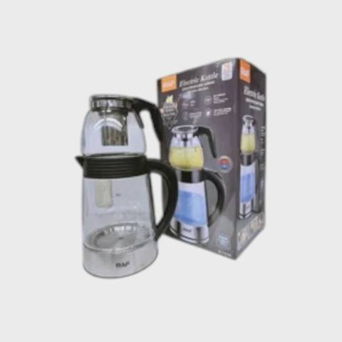 Elektrik çaydan DSP 1286 dəst, 1.7 L + 0.6 L, 1850–2200 Vt, borosilikat şüşə və paslanmayan polad - wel149 — Бытовая техника