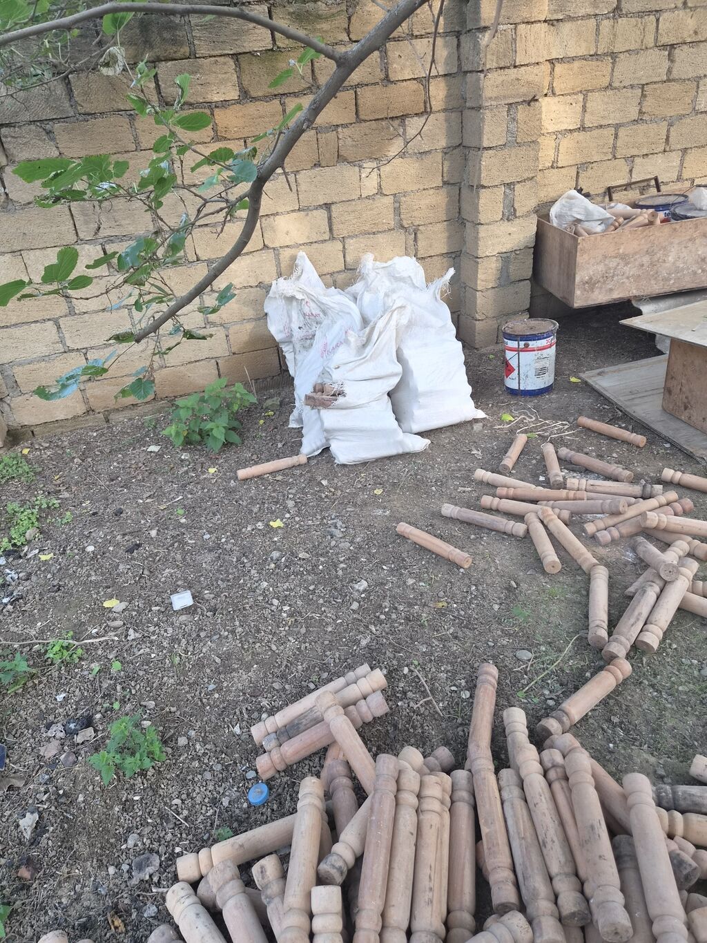 Taxta torna sütunçalar – mebel ayaqları/komponentləri - Material — Ağac məmulatı, Bakı (5)