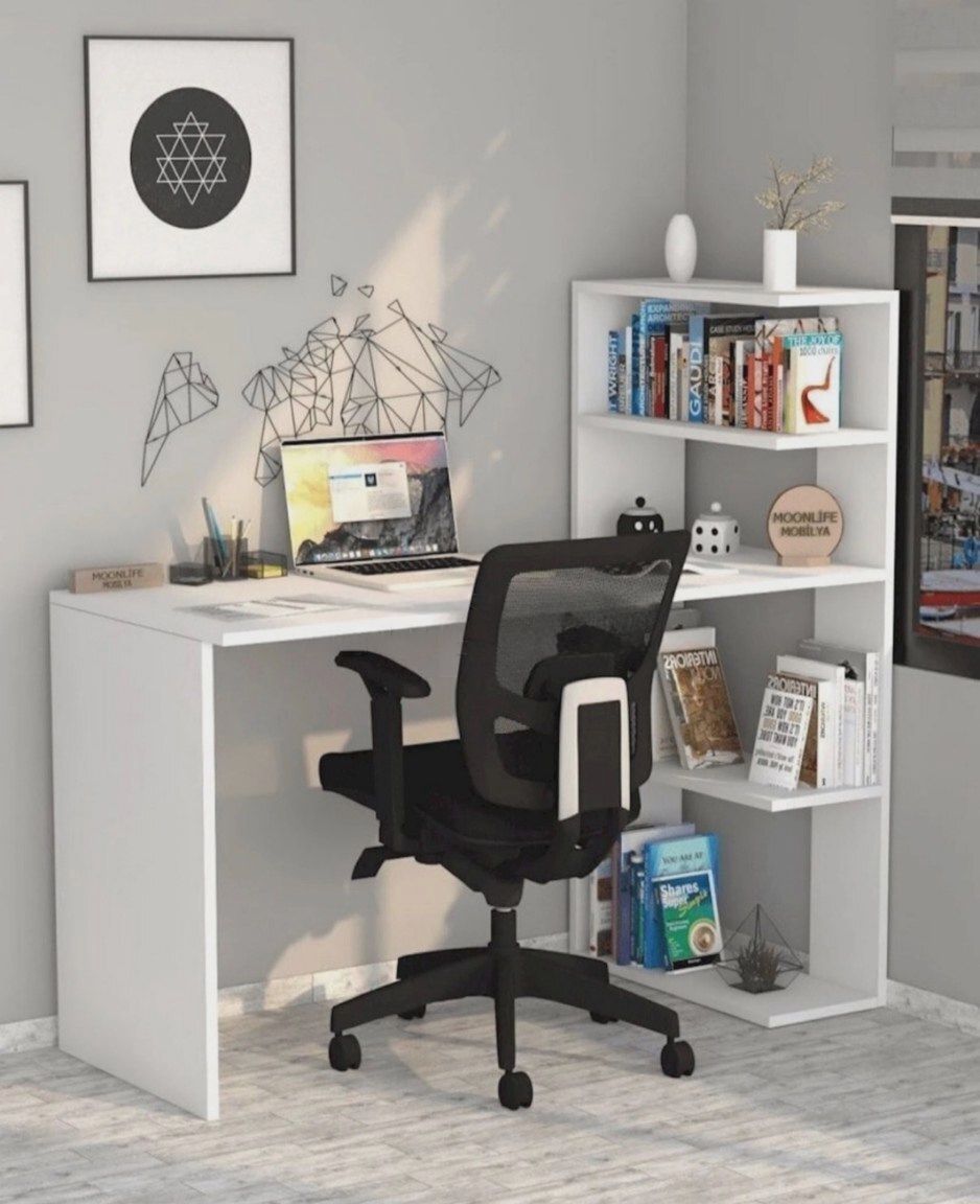Yazı masası Ağ rəng — Ofis mebeli, Bakı (2)