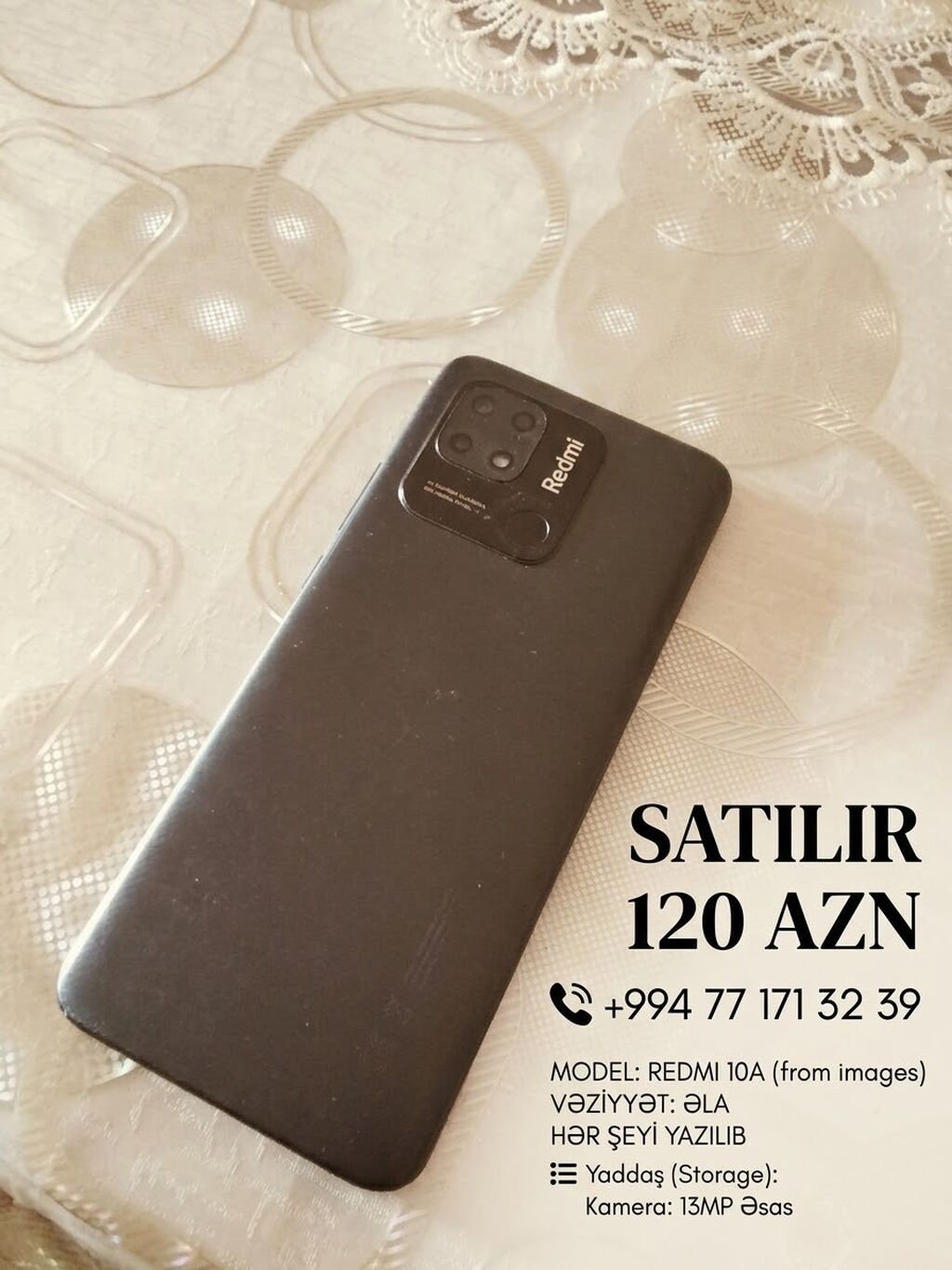 Xiaomi Redmi 10A – xüsusiyyətlər - Ekran: 6.53" Dot Drop displey — Xiaomi, Digah (2)