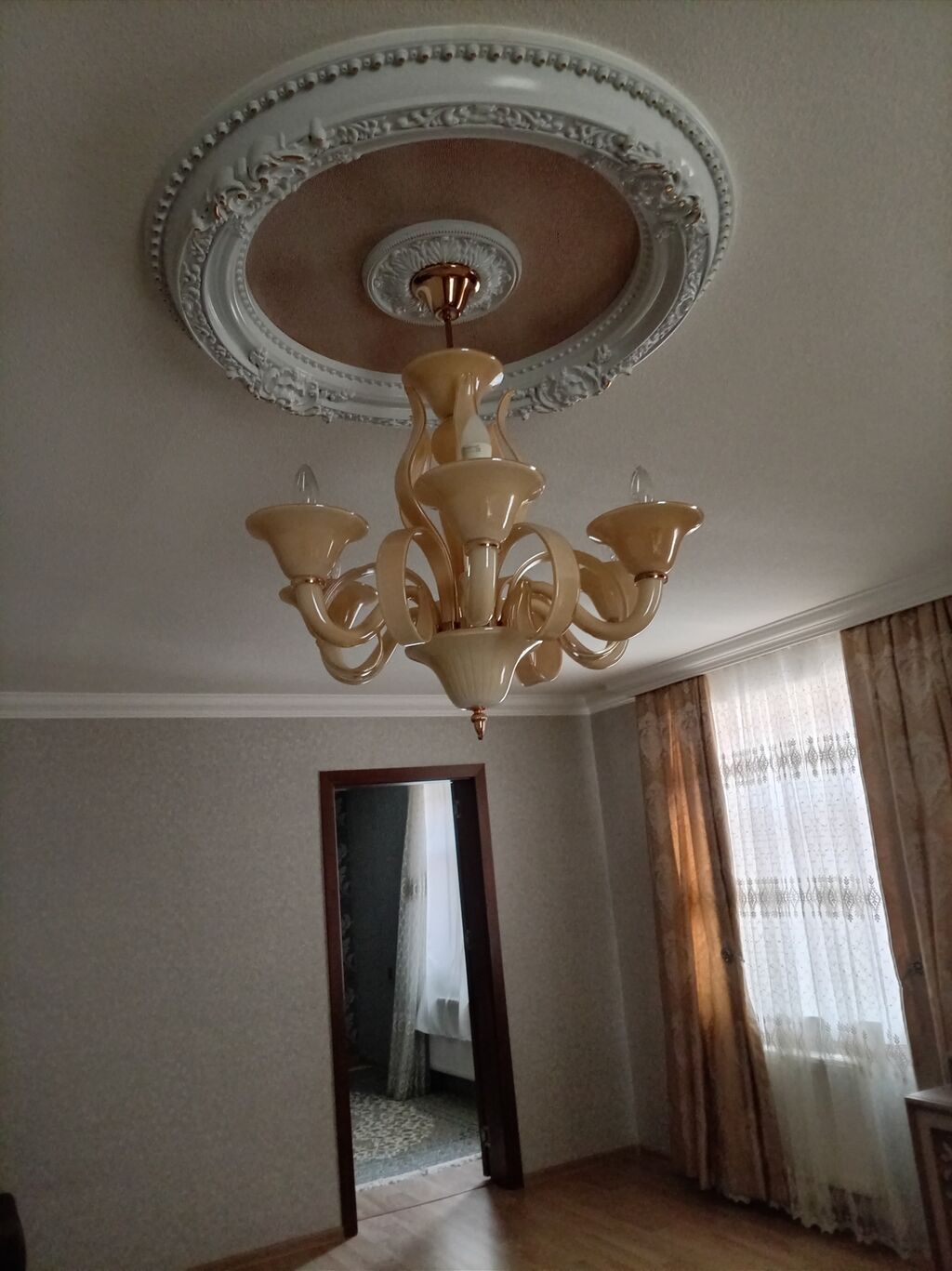 Çılçıraq, 6 lampa, Şüşə — Tavan is?qlar? v? cilc?raqlar, Qobu (3)