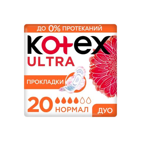 Gigiyenik bezlər Kotex Ultra Dry Normal Duo, 20 əd — Baku