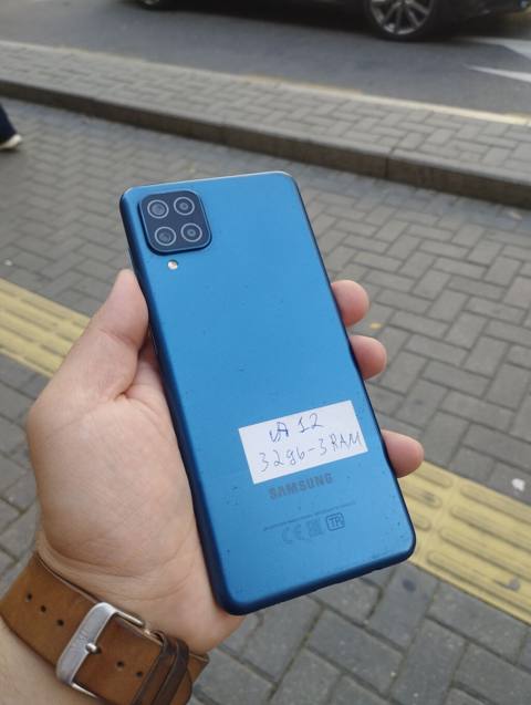 Samsung Galaxy A12, 32 GB, rəng - Göy, Zəmanət, Sensor, Barmaq izi — Bakı