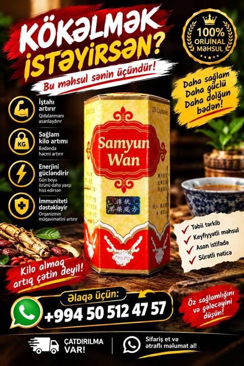 kökəlmək i̇stəyi̇rsən? İndi̇ tam zamani samyun wan — Баку