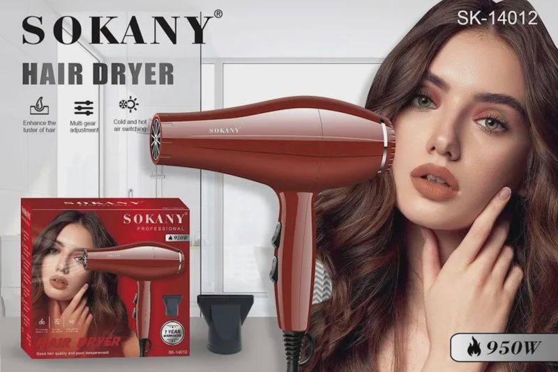 Saçlar üçün fen Sokany SK-14012 — Saç burmağa və düzəltməyə, Bakı (2)