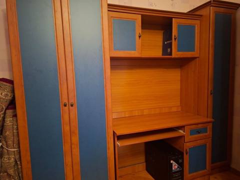 Uşaq/yeniyetmə otağı üçün modul mebel dəsti - Rəng: açıq qoz ağacı — Bakı