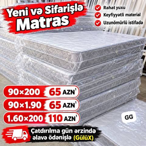 Yeni və sifarişlə matraslar - Rahat yuxu - Keyfiyyətli material — Mattresses