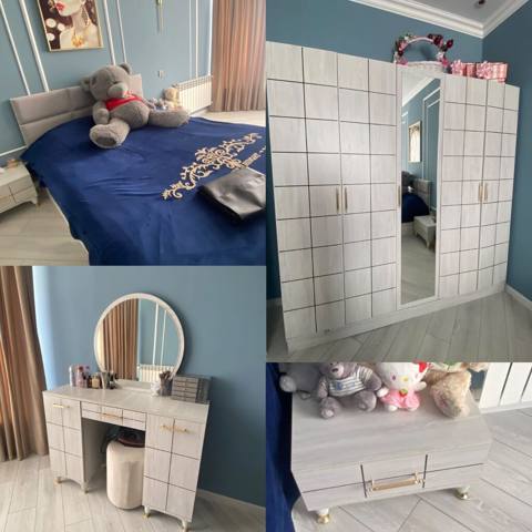 Yataq otağı dəsti satılır 500₼. Əla vəziyyətdədir. Ünvan:Masazır & — Baku