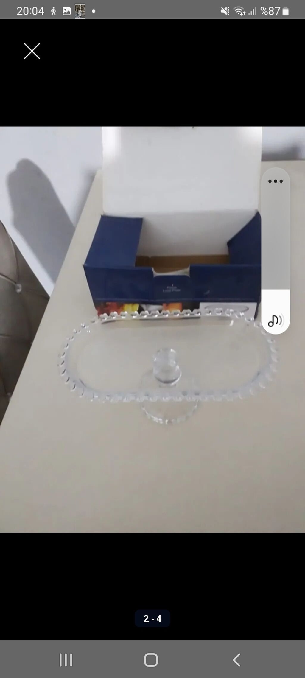 Tort və şiriniyyat qabı, Şüşə — Süfrə qabı, Masazır (3)