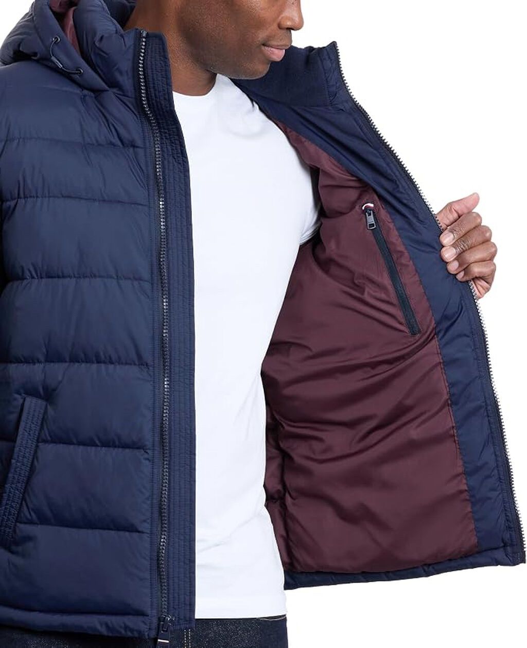 Tommy Hilfiger Men's Down Alternative Hooded Puffer Jacket (Yeni) — Kurtkalar, Bakı (4)