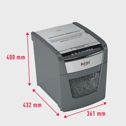 Rexel Optimum AutoFeed+ 50X Automatic Cross Cut Paper Shredder P4 — Ofis malları, Bakı (6)