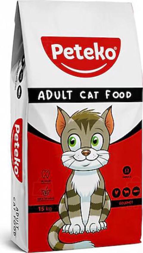 Quru yem Peteko Adult Cat, yetkin pişiklər üçün, toyuq əti ilə 1 kq çəki ilə — Ürünler