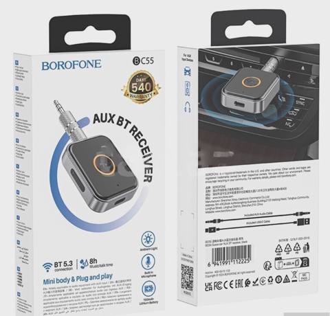 Aux Bluetooth adapteri Borofone BC55