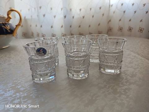 Rümkalar, Şüşə, 12 ədədli dəst, Çexiya — ჭურჭელი და სამზარეულოს ნივთები