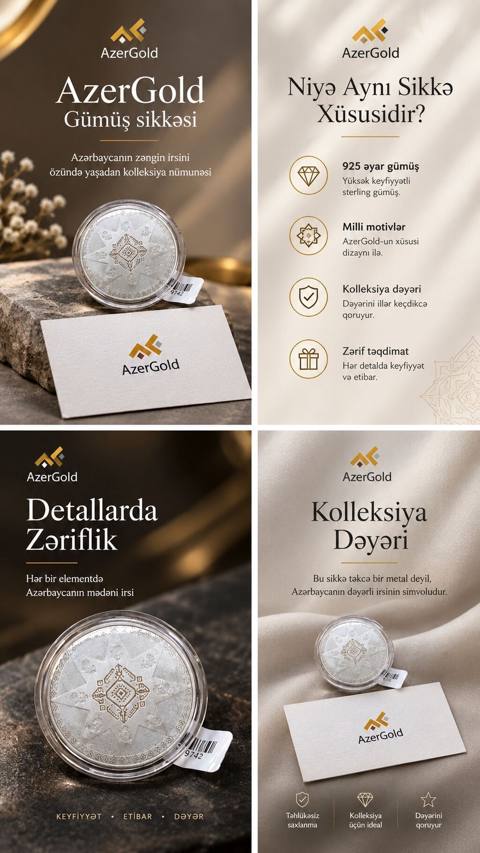 AzerGold Gümüş sikkəsi – Azərbaycanın zəngin irsini özündə yaşadan — Ang3l