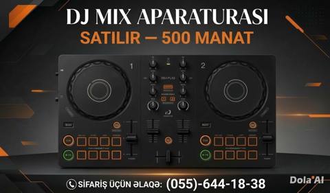 DJ miks aparaturası – iki kanallı DJ kontroller - Model: DDJ‑FLX2 — Baku