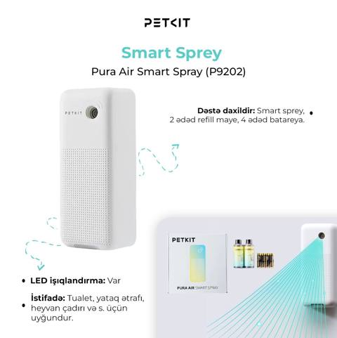 Qoxu neytrallaşdırıcısı Petkit Pura Air Smart Spray P9202 — Товарлар