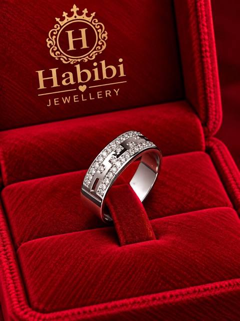 Qadınlar üçün qızıl üzük Habibi Jewellery HJ163 Ağ — Товары