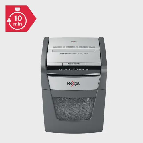 Rexel Optimum AutoFeed+ 50X Automatic Cross Cut Paper Shredder P4 — Ofis malları, Bakı (7)