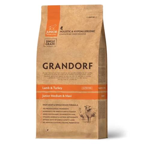 Quru yem itlər üçün Grandorf Lamb&Turkey, bala itlər üçün, 10 kq — Bakı