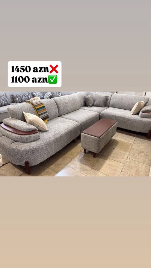 Künc divan, Yeni, Açılan, Bazalı, Nabuk, Çatdırılma yoxdur — Дивандар (Жумшак эмерек)