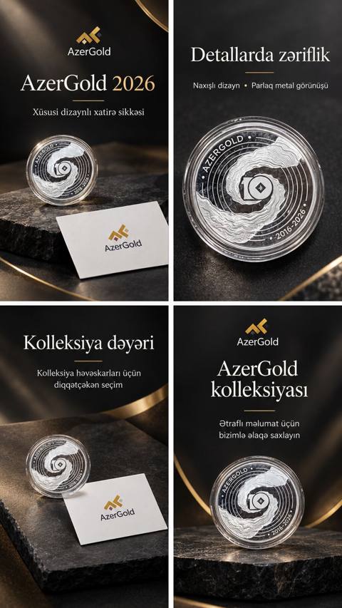 AzerGold 2026 – xüsusi dizaynlı xatirə sikkəsi - Brend: AzerGold — Баку