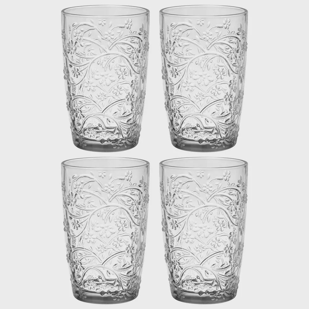 Stəkan dəsti Lefard Blossom, şüşə, 4 ədəd 370 ml (691-155) — Süfrə qabı, Bakı
