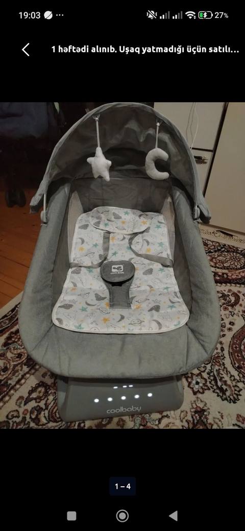 Coolbaby avtomatik beşik/uşaq yelləncəyi - Brend: Coolbaby - Rəng — Масазыр