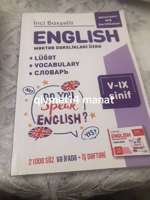 İnci Baxşəlilinin “Englısh – Məktəb Dərslikləri Üzrə” lüğəti və iş — Bakı