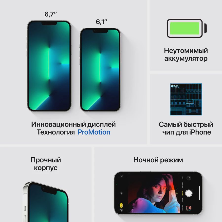 Apple iPhone 13 Pro 256 GB Silver — Smartfonlar, Bakı (5)