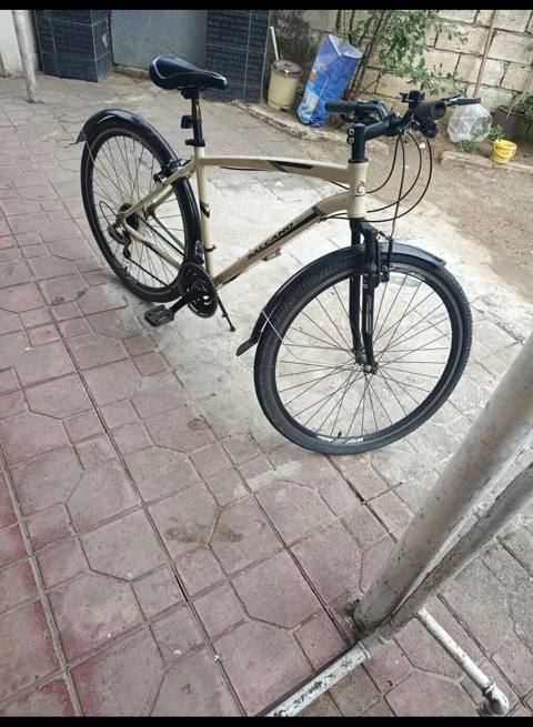 Şəhər velosipedi – Salcano markası - Rəng: bej (qara detallarla) — Baku