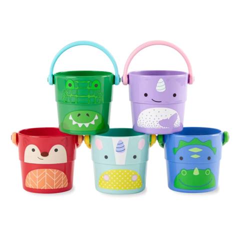 Hamam oyuncağı Skip Hop Multi Zoo Stack&Pour, 5 əd, 9+ ay — Bakı