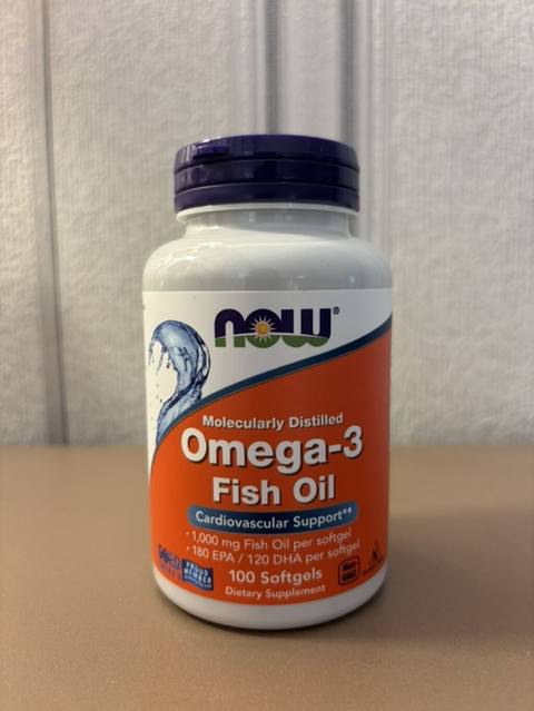 Məhsul: NOW Omega-3 Fish Oil (Molecularly Distilled) – 100 softgel — Bakı