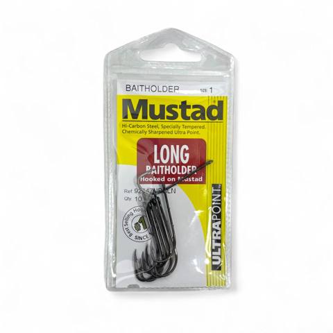 Qarmaq Mustad Long_Baitholder_Size1, 10 əd — Tovarlar