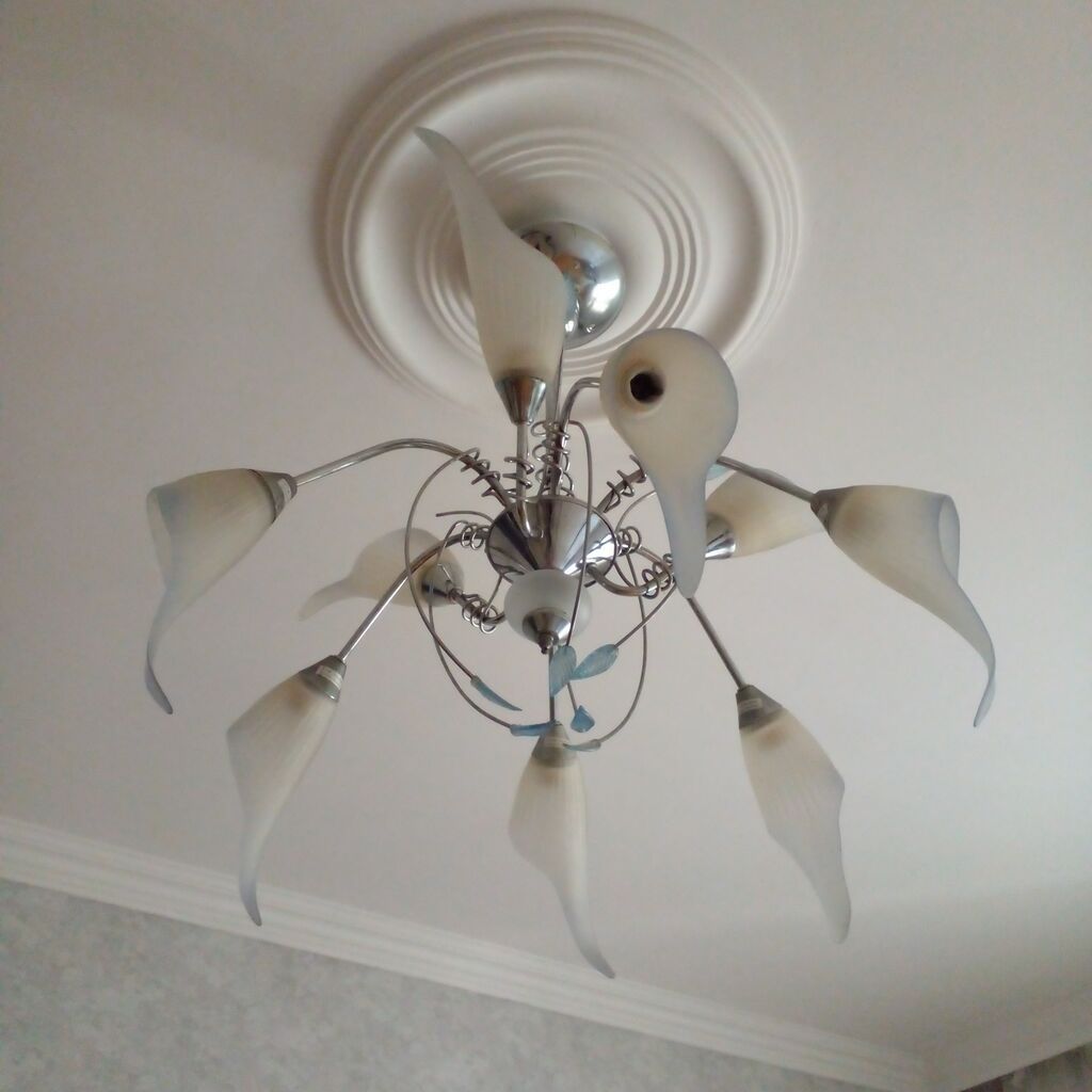 Çılçıraq, 9 lampa, Metal — Tavan is?qlar? v? cilc?raqlar, Saray (2)