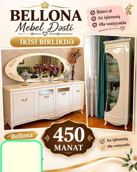 450 man(Xırdalan). Bellona dan Qorka+ komod. İkisi Birlikdə 450 man — esyasatisi — Mobilya