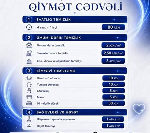 Təmizlik Ofislər Ümumi təmizlik — Baku