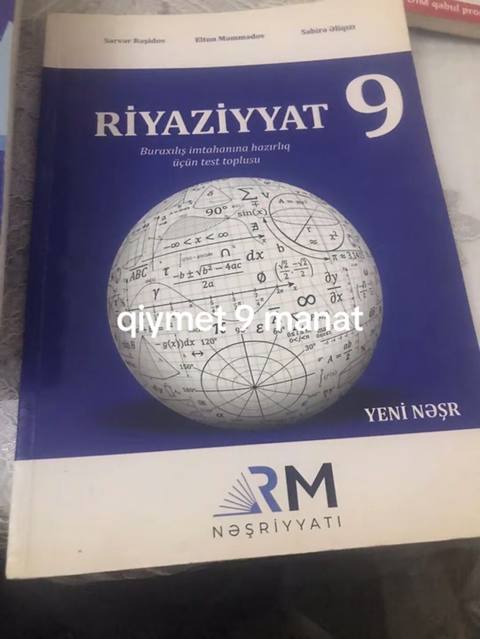 Məhsul: “Riyaziyyat 9” – buraxılış imtahanına hazırlıq üçün test — 9 ₼ · Bakı · Kitablar Məhsul: “Riyaziyyat 9” – buraxılış imtahanına hazırlıq üçün test — Bakı