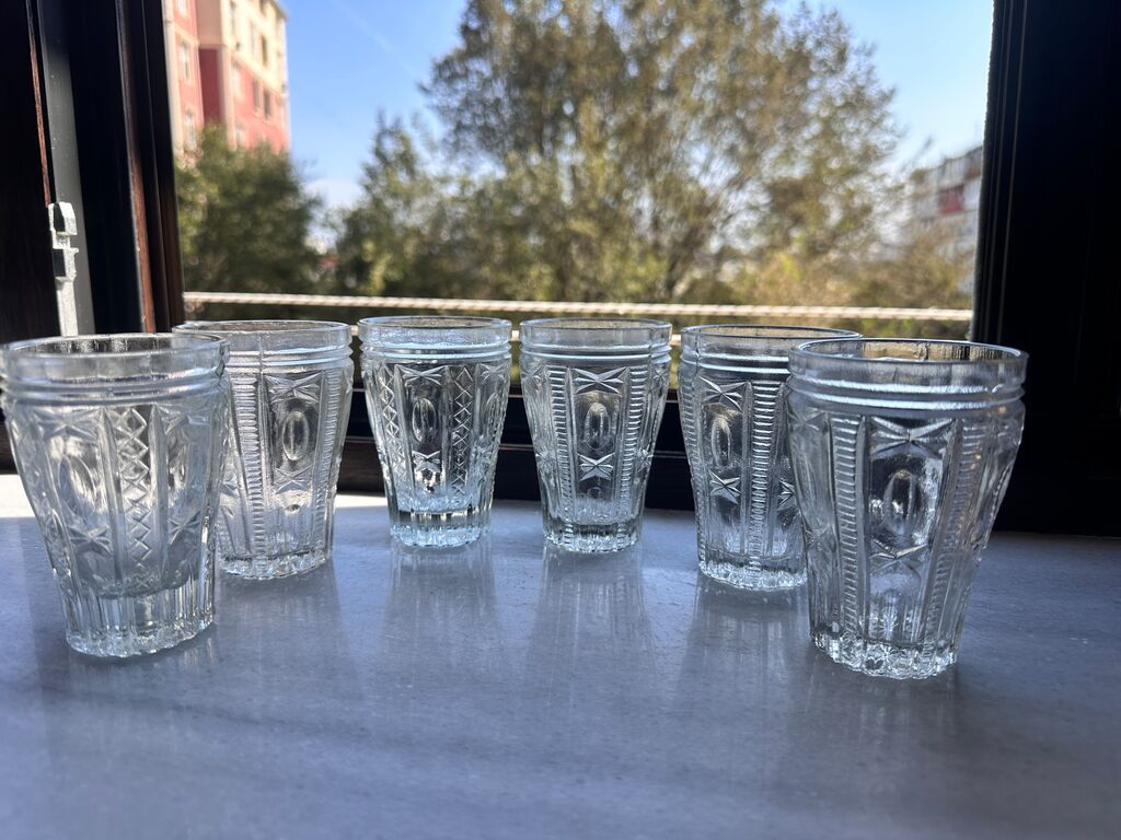 Stəkanlar, Şüşə, 6 ədədli dəst, 250 ml — Süfrə qabı, Bakı (4)