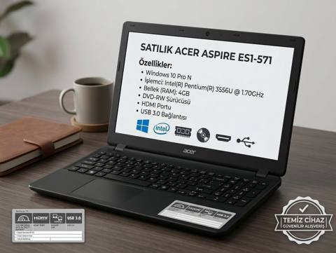 Acer Aspire ES1-571 noutbuku Xüsusiyyətlər: - Prosessor: Intel — Sumqayıt