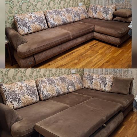 Embawooddan künc divan satılır 400₼. Açılır, bazalıdır. Əla — NigAz mebel 🖤 — Mobilya