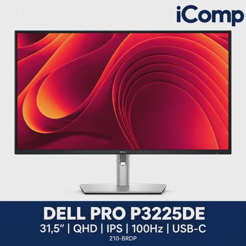 Dell Pro P3225DE 31.5-inch QHD IPS 100Hz Usb-c Hub Monitor (210-BRDP) — Bakı