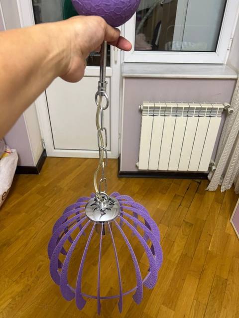 Çılçıraq, 1 lampa — Yoritish