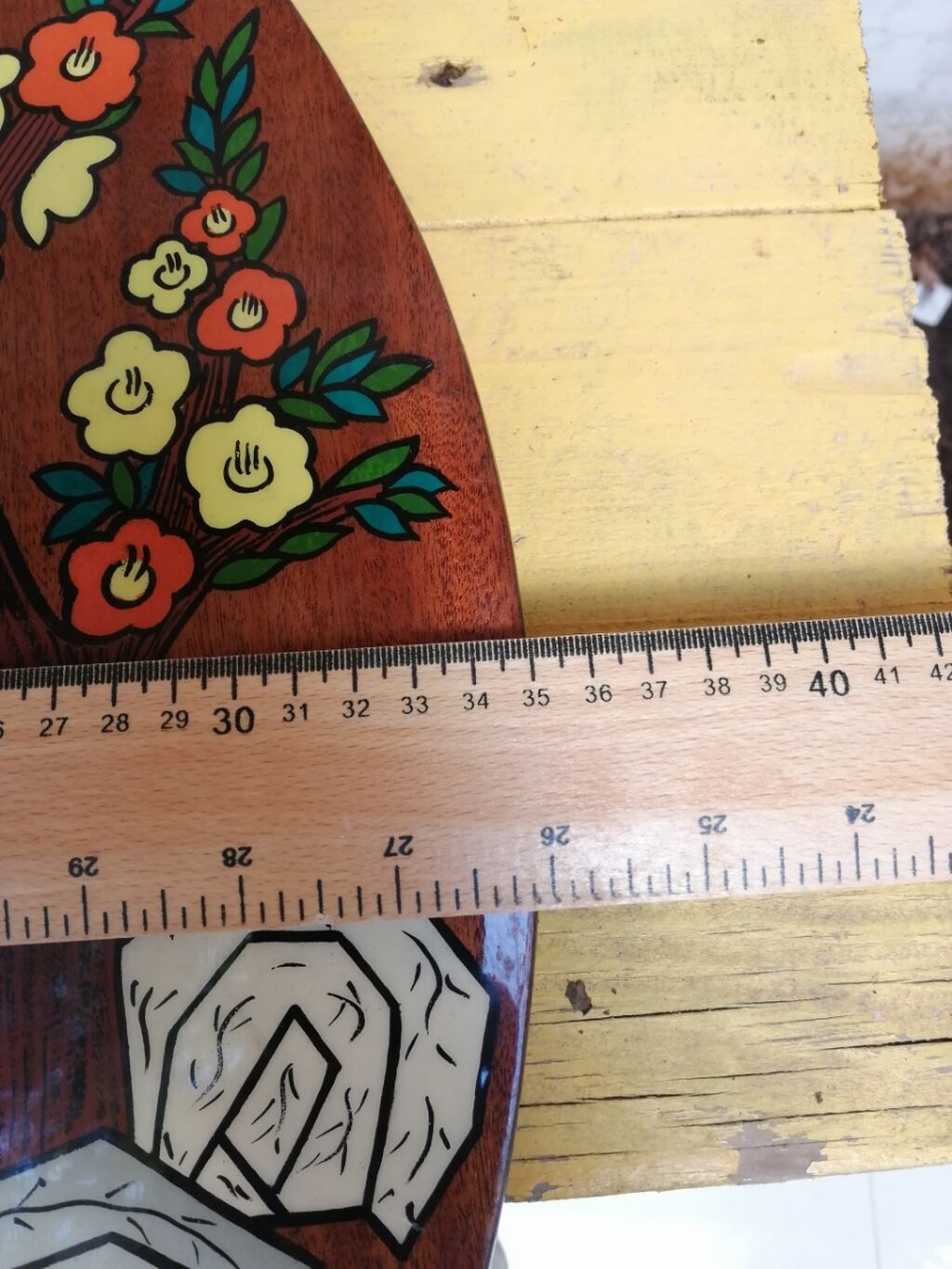 Taxta divar pannosu – əl işi rəsmli - Forma: oval - Material — Şəkillər, plakatlular və çərçivələr, Bakı (4)
