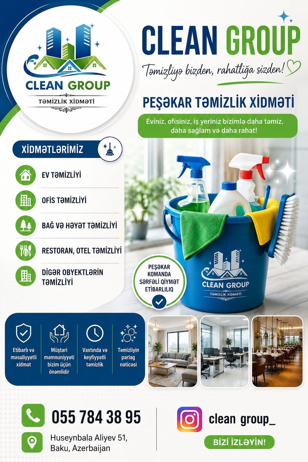 Təmizlik Ofislər Ümumi təmizlik — Təmizlik, Bakı (2)