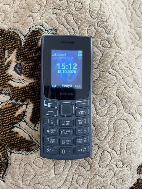 Nokia 106, 2 GB Memory Capacity, rəng - Qara, Düyməli — Baku