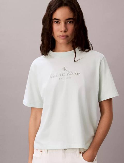 Original Calvin Klein T-shirt M ölçü. Qısa oversize model. Crest — Baku