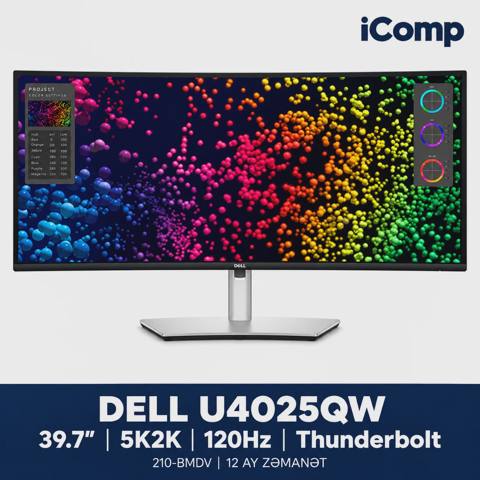 Dell UltraSharp U4025QW 40-inch 5K2K IPS Black 120Hz Curved Thunderbolt Hub Monitor — Товары
