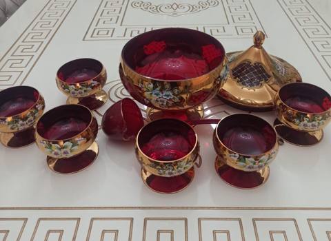 Zərif və dekorativ şirniyyat/mürəbbə dəsti təqdim olunur. Dəst qırmızı — 150 ₼ · Баку · Süfrə qabı Zərif və dekorativ şirniyyat/mürəbbə dəsti təqdim olunur. Dəst qırmızı — Баку
